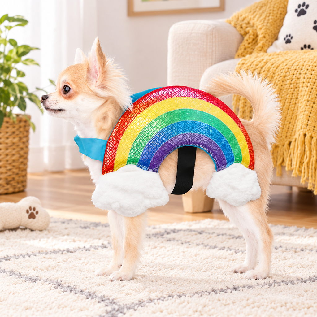 Rainbow Cloud Pet Costume