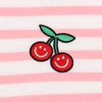 Pink Cherry Pleated Dog Dress