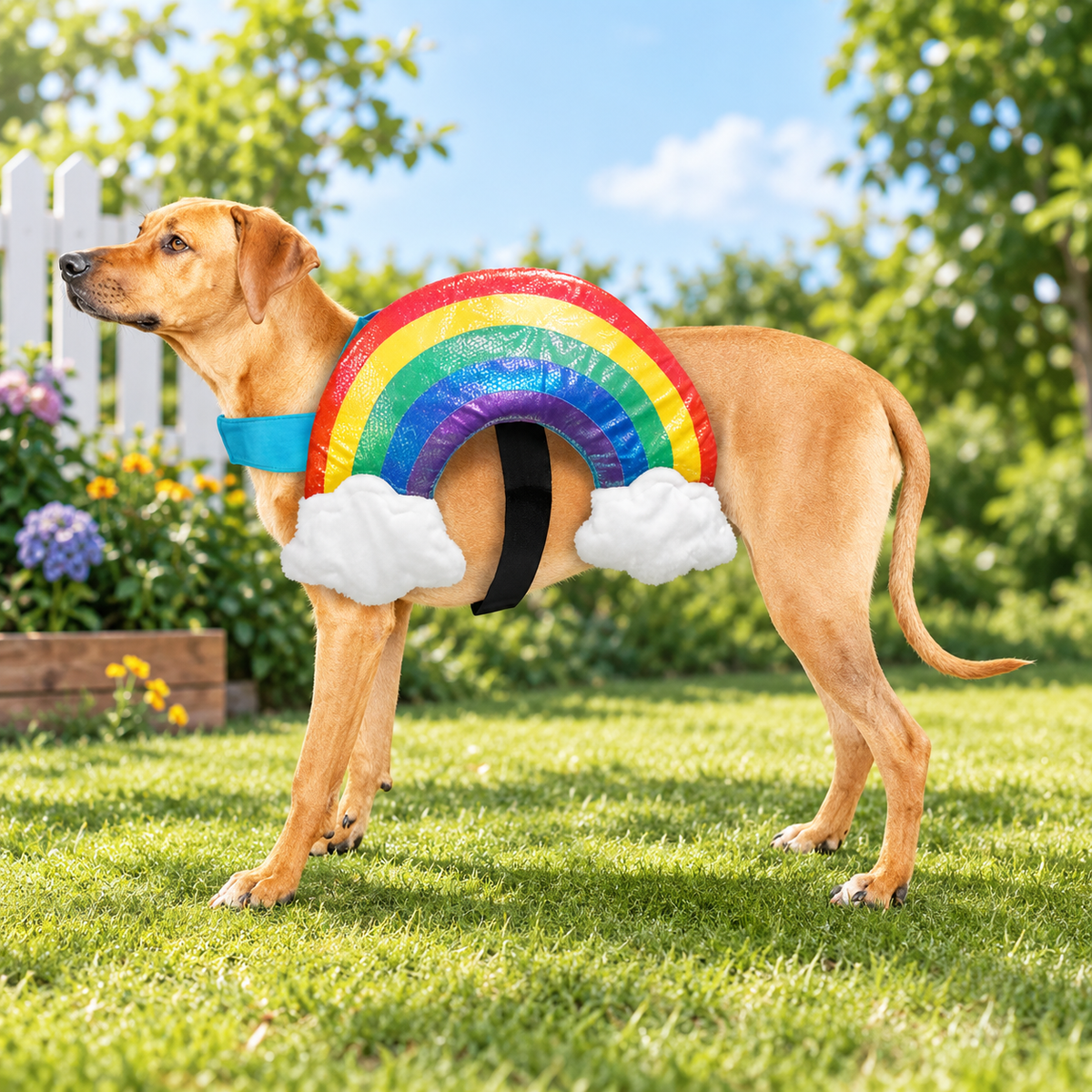 Rainbow Cloud Pet Costume