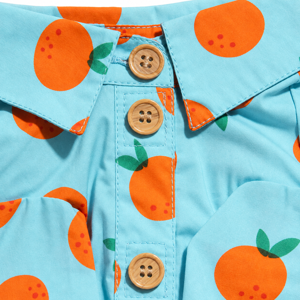 Sweet Citrus Button-Up Dog Shirt